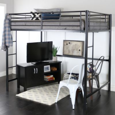 Walker Edison Premium Metal Full Size Loft Bed