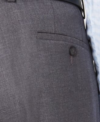 Andrew Marc Men's Modern-Fit Gray Neat Solid Suit