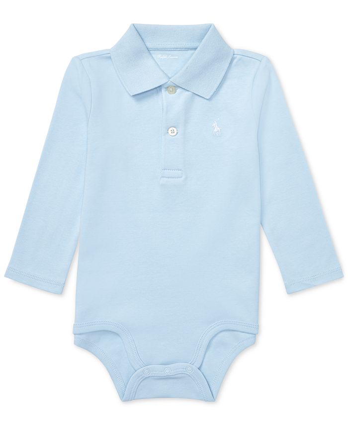 Polo Ralph Lauren Ralph Lauren Baby Boys Cotton Interlock Polo Bodysuit