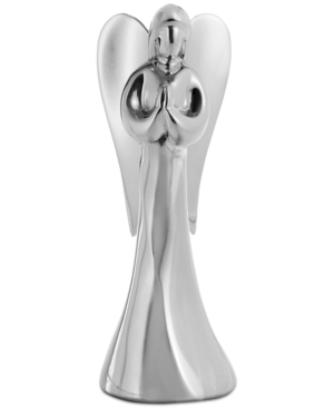 Shop Nambe Angel 9" Figurine In Silver And Gold