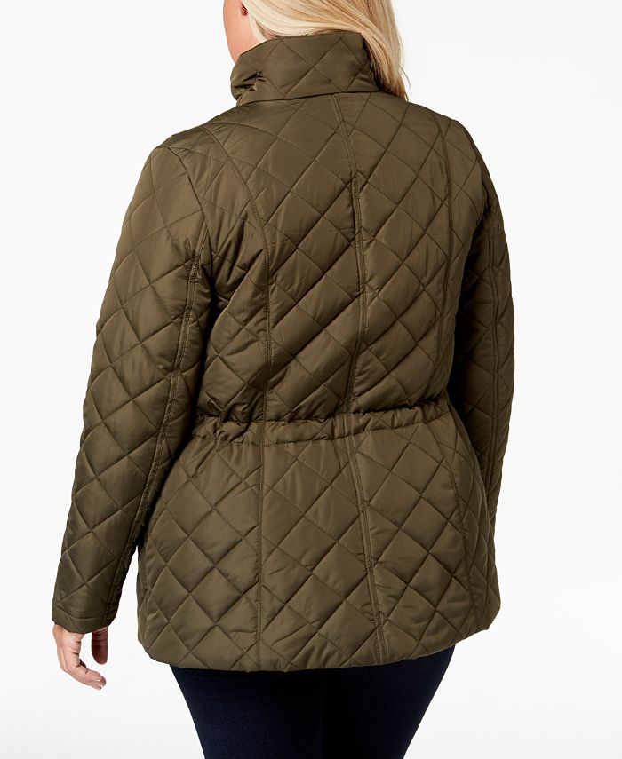 Charter Club Plus Size Quilted Zip-Front Jacket, Created for Macy's ...