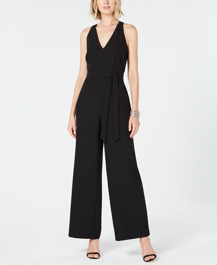 INC International Concepts I.N.C. V-Neck Cut-Out Jumpsuit, Created for ...