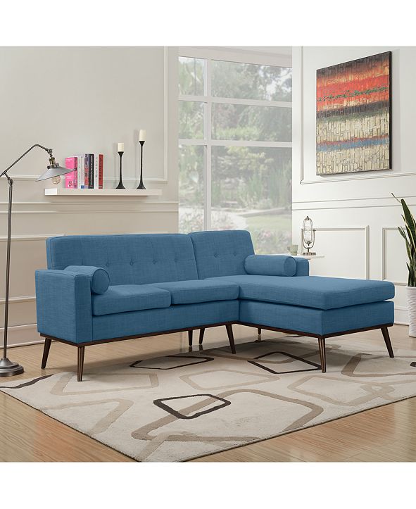 Noble House Lydia 55" 2-Pc. Sectional Sofa Set & Reviews ...