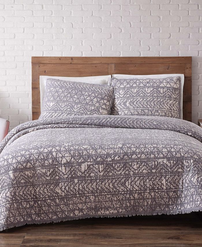 Brooklyn Loom Sand Washed Cotton King Quilt Set Macy's