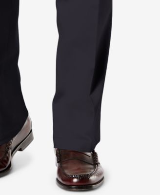 Men's Signature Lux Cotton Straight Fit Creased Stretch Khaki Pants