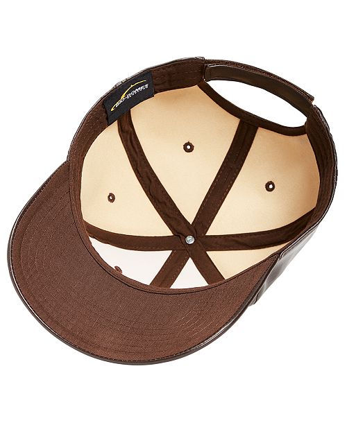 INC International Concepts I.N.C. Men's FauxLeather Baseball Cap