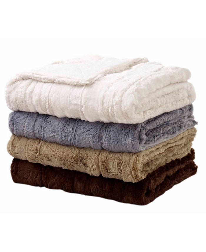 Cathay Home Inc. Cathay Faux Fur Throw Macy's