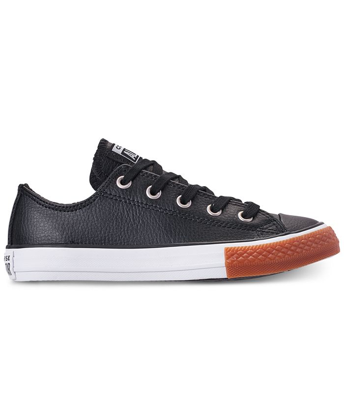 Converse Little Boys' Chuck Taylor Ox Gum Casual Sneakers from Finish ...