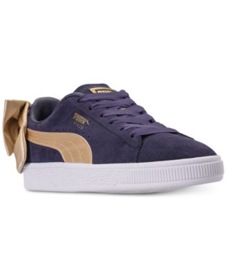 Puma - Women's Suede Bow Casual Sneakers from Finish Line