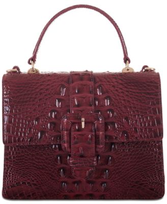 Brahmin Mini Francine Melbourne Embossed Leather Satchel Macy s