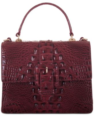 Brahmin Mini Francine Melbourne Embossed Leather Satchel - Macy's