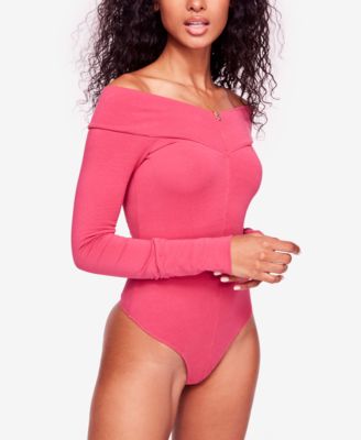 Free People - Zone Out Off-The-Shoulder Thong Bodysuit