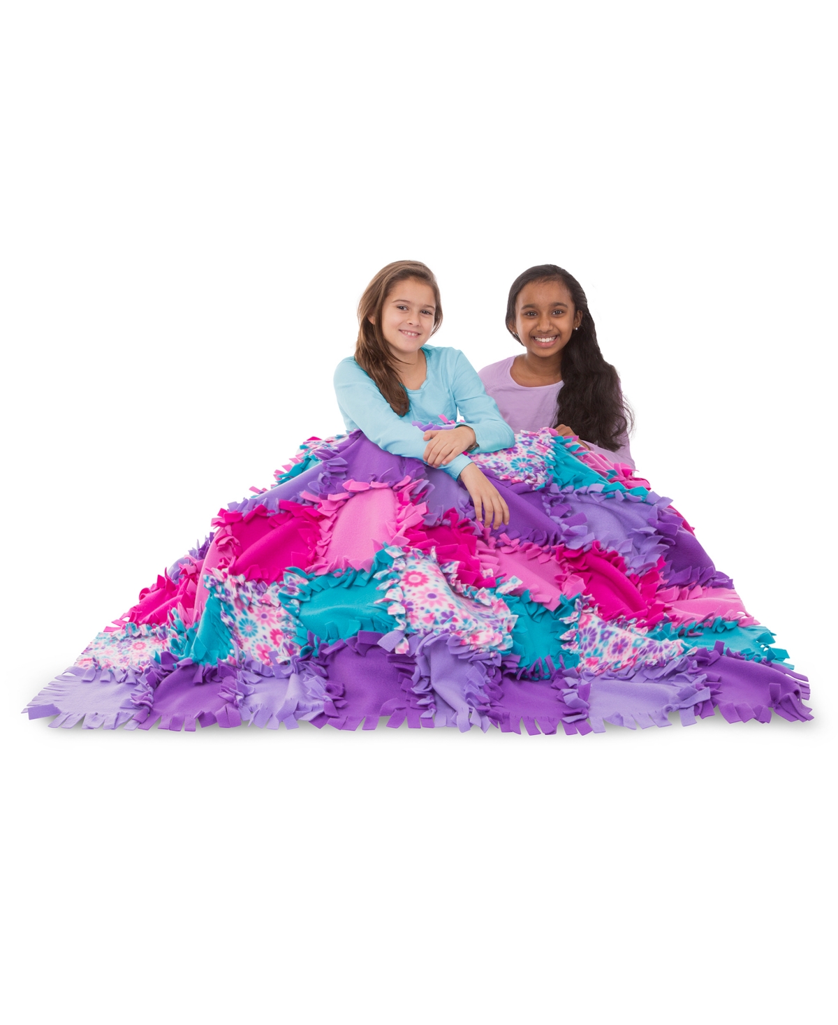 Shop Melissa & Doug Created By Me Flower Fleece Quilt No-sew Craft Kit In Multi