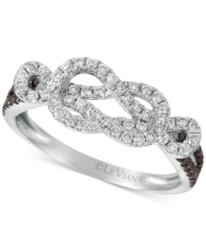 image of Le Vian Exotics Diamond Loop Ring (1/2 ct. t.w.) in 14k White Gold