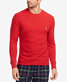 Men’s Waffle Knit Thermal Pajama Shirt