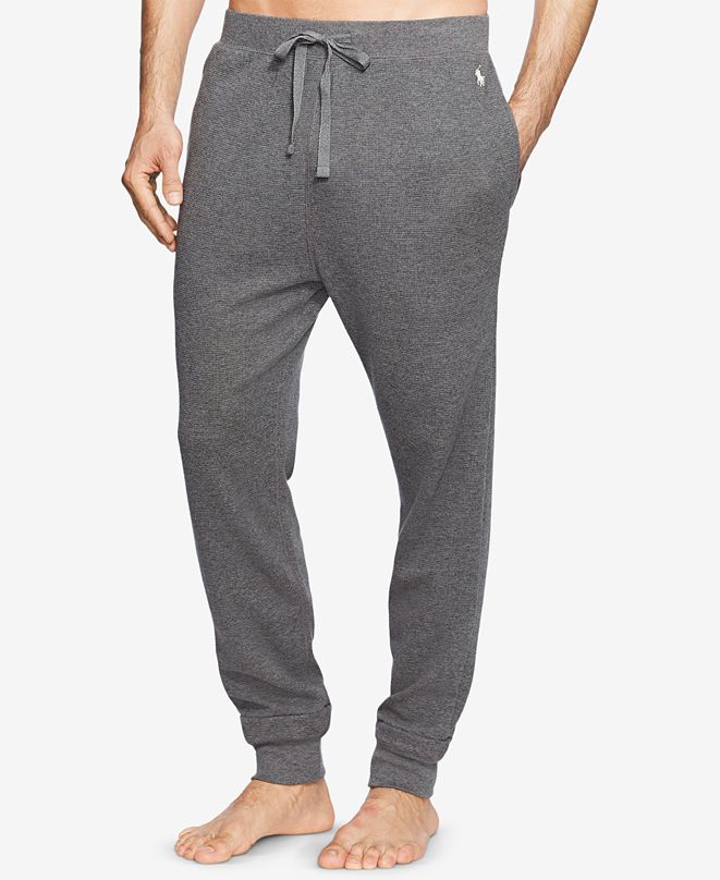 waffle knit jogger pants