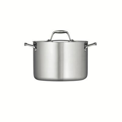 Signature 8-Quart Tri-Ply Clad Stainless Steel Stock Pot with Lid