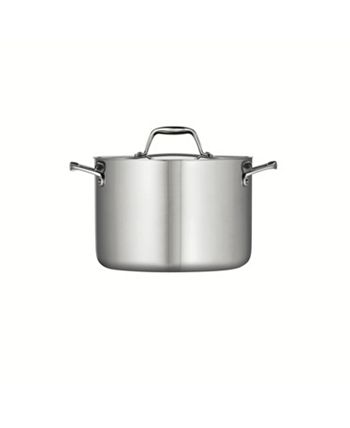 Tramontina Gourmet Tri-Ply Clad 8 Qt Covered Stock Pot & Reviews