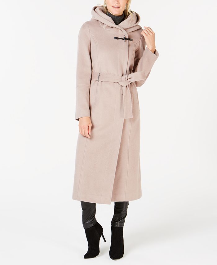 Kardinaal Terugspoelen Eekhoorn Calvin Klein Belted Hooded Maxi Coat & Reviews - Coats & Jackets - Women -  Macy's