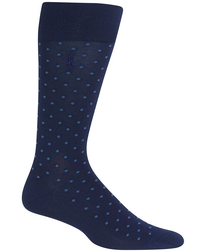 Polo Ralph Lauren Men's Mercerized All-Over Dot Trouser Socks - Macy's