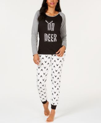 Family Pajamas - Matching  Women's Oh Deer Pajama Set, Created For Macy's