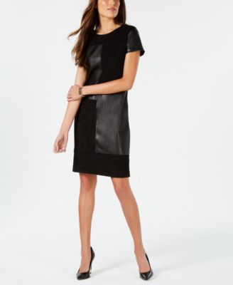 Ivanka Trump - Mixed-Media Shift Dress