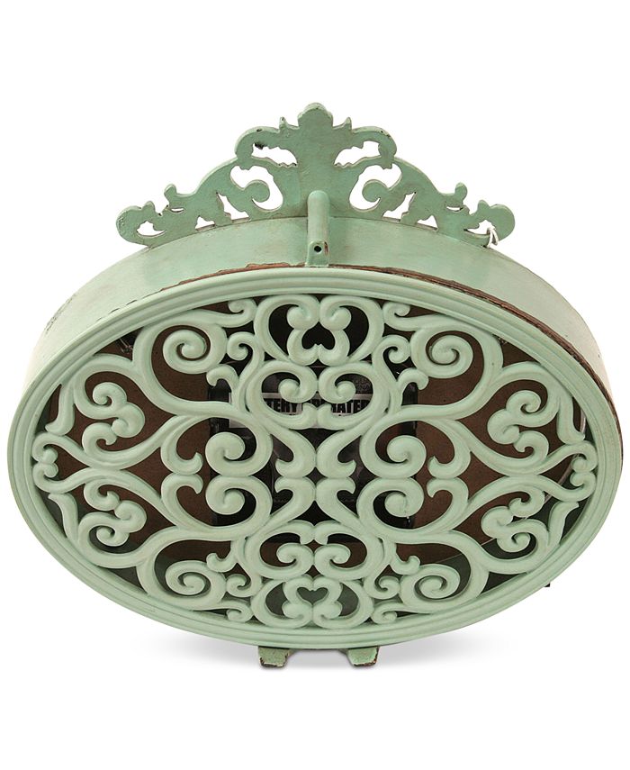 3R Studio Pewter Mantle Clock Macy's