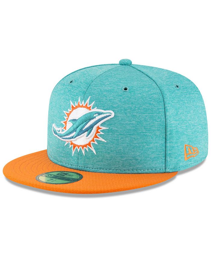 New Era Miami Dolphins On Field Sideline Home 59FIFTY FITTED Cap - Macy's