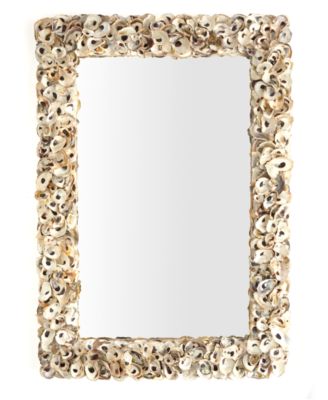 Two's Company - Oyster Bay Rectangle Shell Wall Mirror