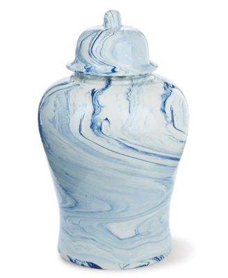 Two's Company - Terre Melee Blue Temple Jar with Lid
