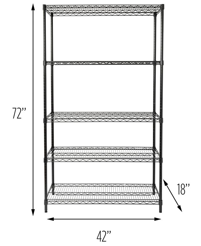 Honey Can Do 5Tier Shelving Unit Macy's