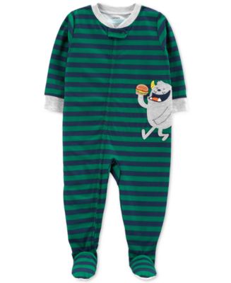 Simple Joys By Carter's Boys' 2-Pack 1-Piece Zip Rashguards, Navy Sea Friends/Purple Stripe, 3-6 Months