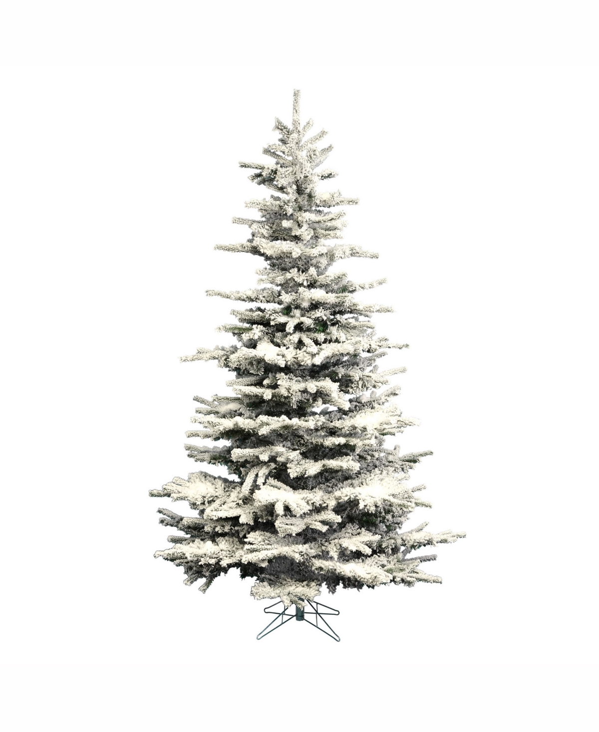 6.5' Flocked Sierra Fir Artificial Christmas Tree Unlit - White