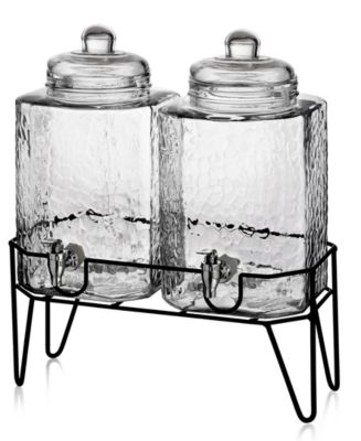 Style Setter Hamburg Double 1.5-Gallon Beverage Dispenser Set with Stand - Macy's