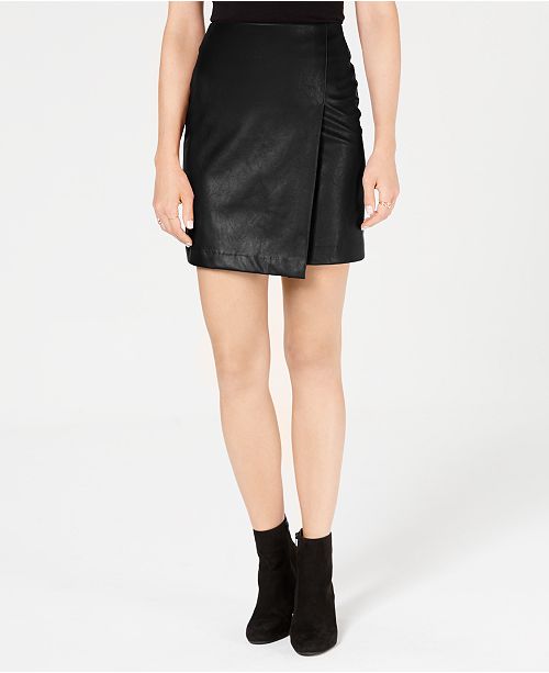 Bar Iii Faux Leather Skirt Created For Macys And Reviews Skirts Women Macys 