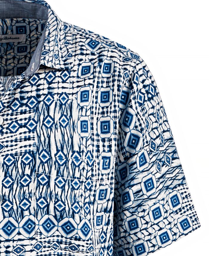 Tommy Bahama Men's Tile Traveler Silk Camp Shirt & Reviews - Casual ...