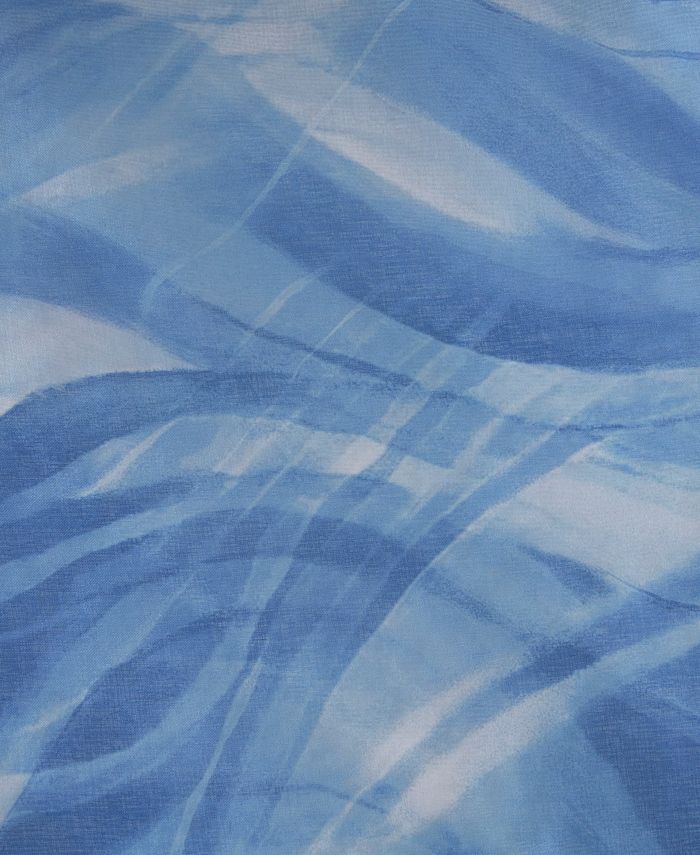 Madison Park Marina 72" x 72" Printed Sheer Shower Curtain with Liner