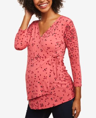 Motherhood Maternity - Maternity Wrap Blouse