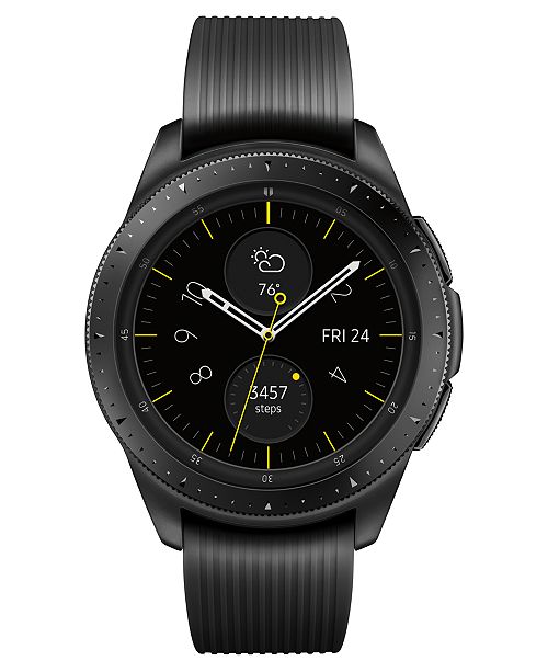 Samsung Galaxy Bluetooth Watch Midnight Black 42mm Reviews Watches Jewelry Watches Macy S