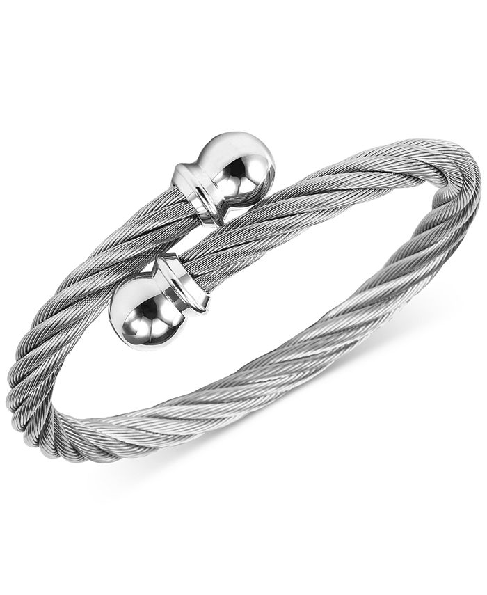 CHARRIOL - Cable Twist Bangle Bracelet in Stainless Steel