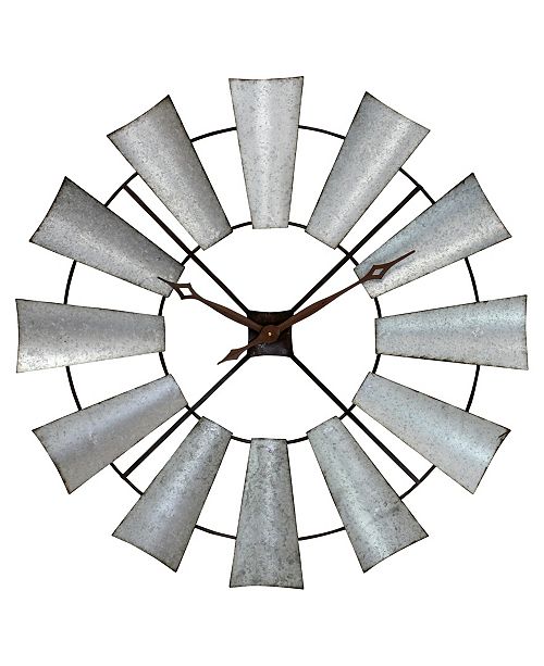 Aspire Home Accents Farmhouse Windmill Wall Clock Reviews