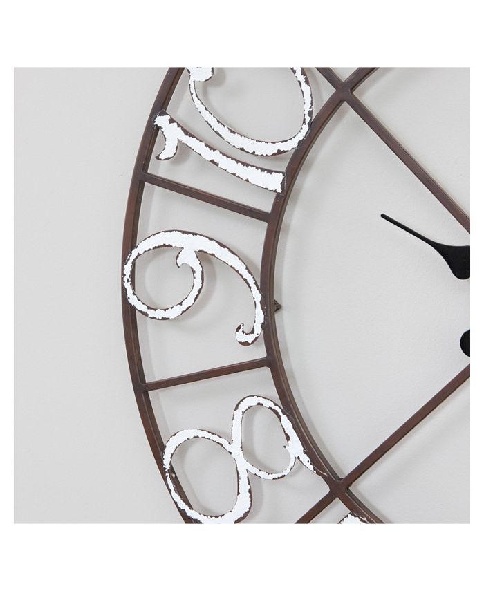 Aspire Home Accents Zandra Metal Wall Clock Macy's