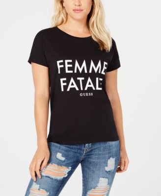 GUESS - Femme Fatale Graphic-Print T-Shirt