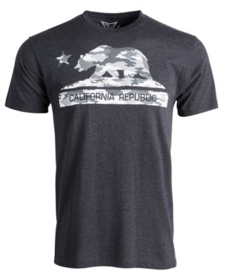 Univibe - Men's Camo Bear Graphic T-Shirt