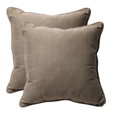 Pillow Perfect - Monti Chino 18.5-inch Throw Pillow (Set of 2)