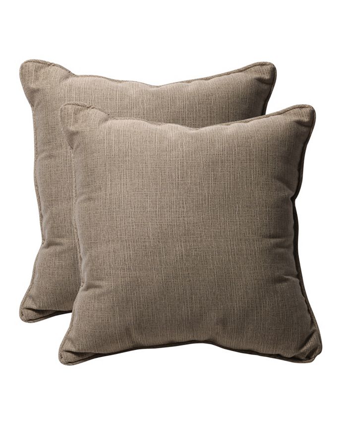 Pillow Perfect - Monti Chino 18.5-inch Throw Pillow (Set of 2)