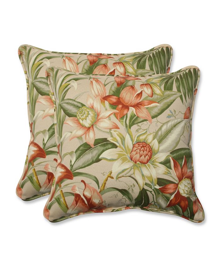Pillow Perfect Botanical Glow Tiger Stripe 15.5-in x ... - Lowe's