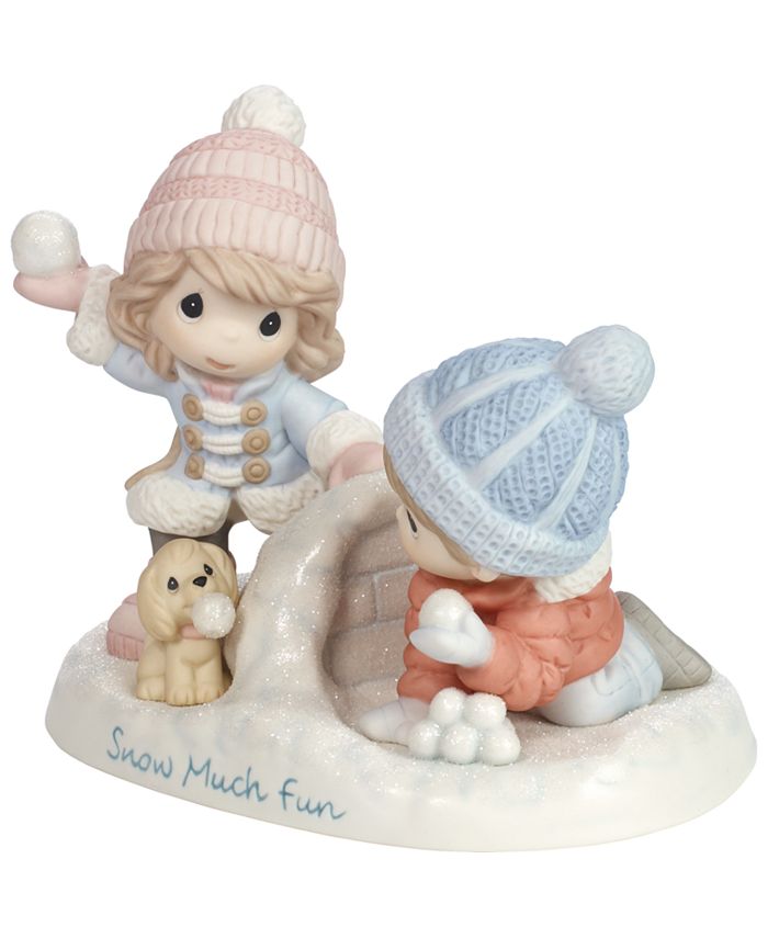 Precious Moments Snow Much Fun Boy and Girl Figurine - Macy's