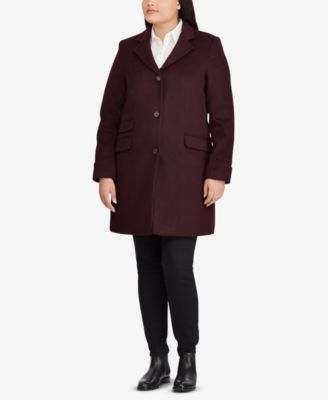 plus size single breasted coat