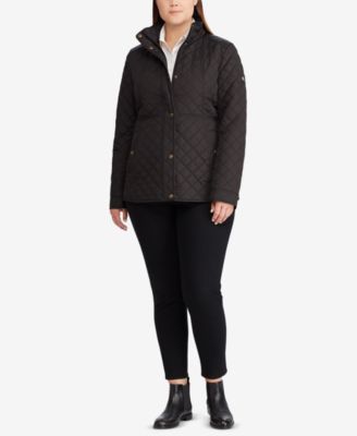 ralph lauren plus size quilted coat